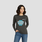 The "Spell Yeah" Long Sleeve Tee in Heathered Charcoal by Wordscapes Solitaire