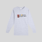 Rock Card Long Sleeve Tee in Heather Grey by Wordscapes