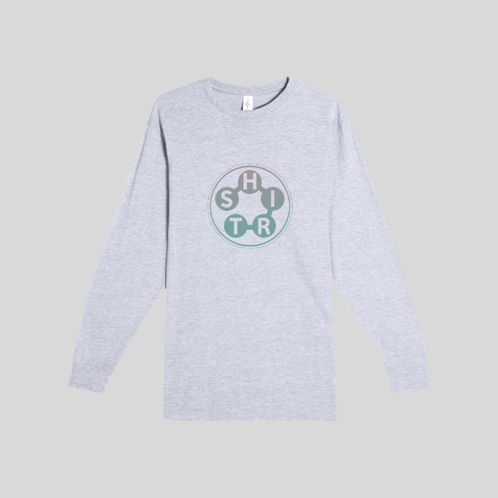 Shirt' Long Sleeve Tee in Heather Grey by Wordscapes