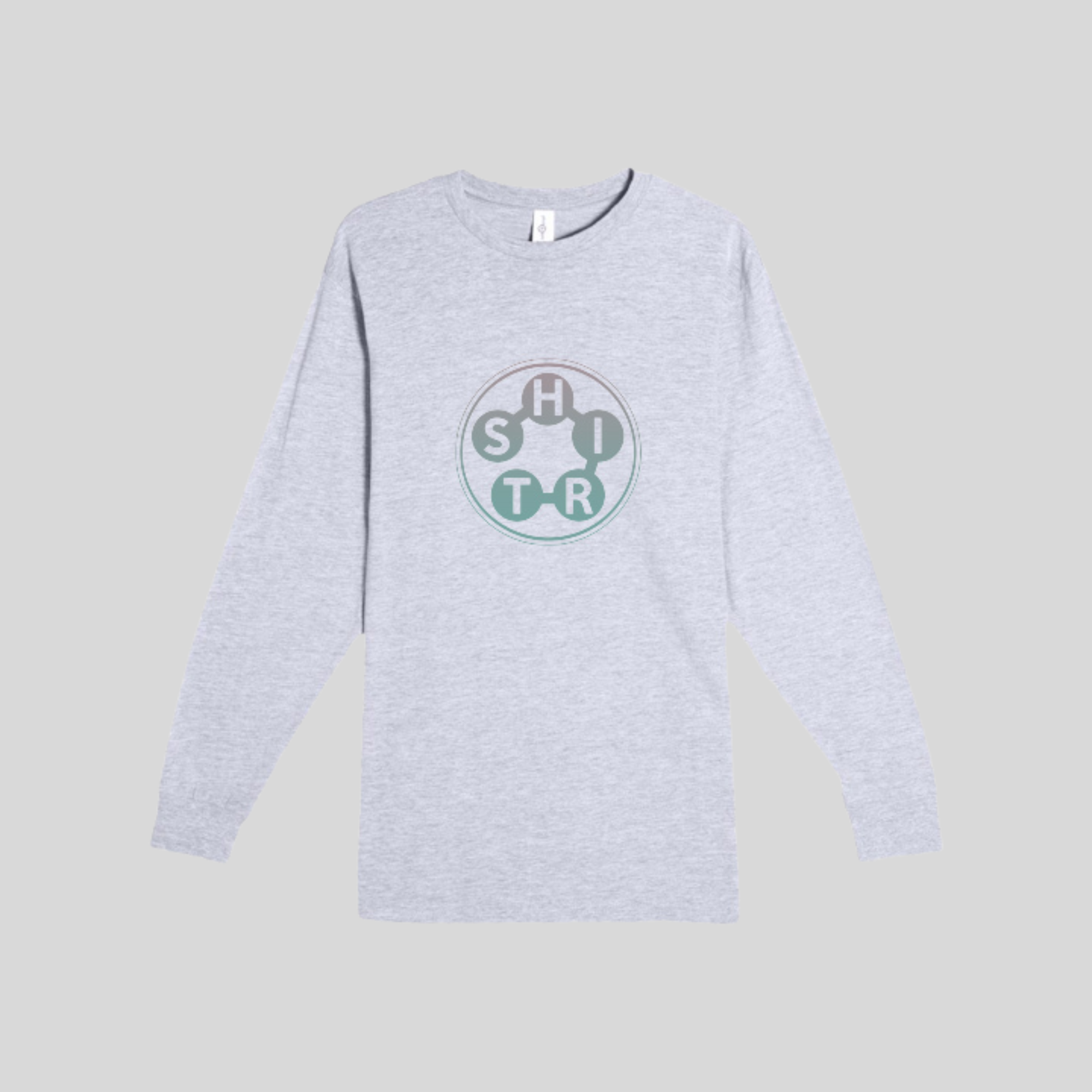 Shirt' Long Sleeve Tee in Heather Grey by Wordscapes