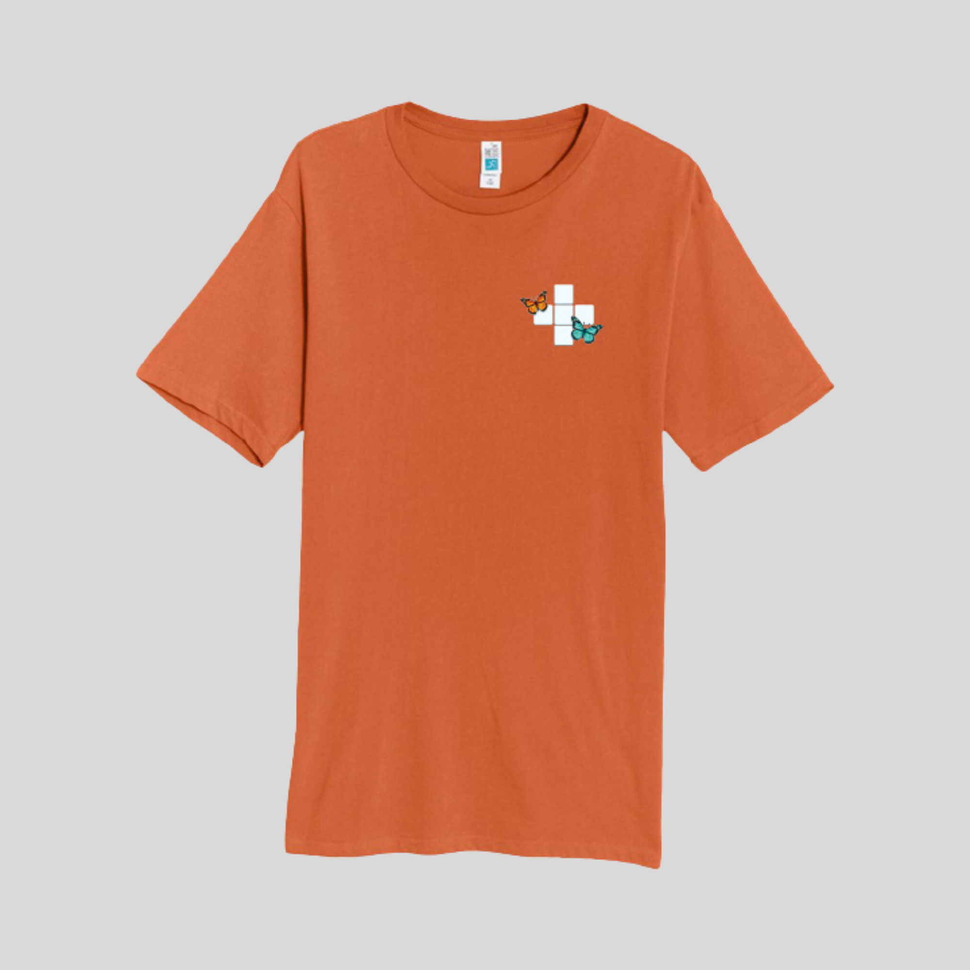 Butterfly Crossword Tee in Copper by Wordscapes