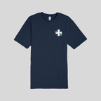 Butterfly Crossword Tee in Navy by Wordscapes