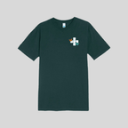 Butterfly Crossword Tee in Sport Green by Wordscapes