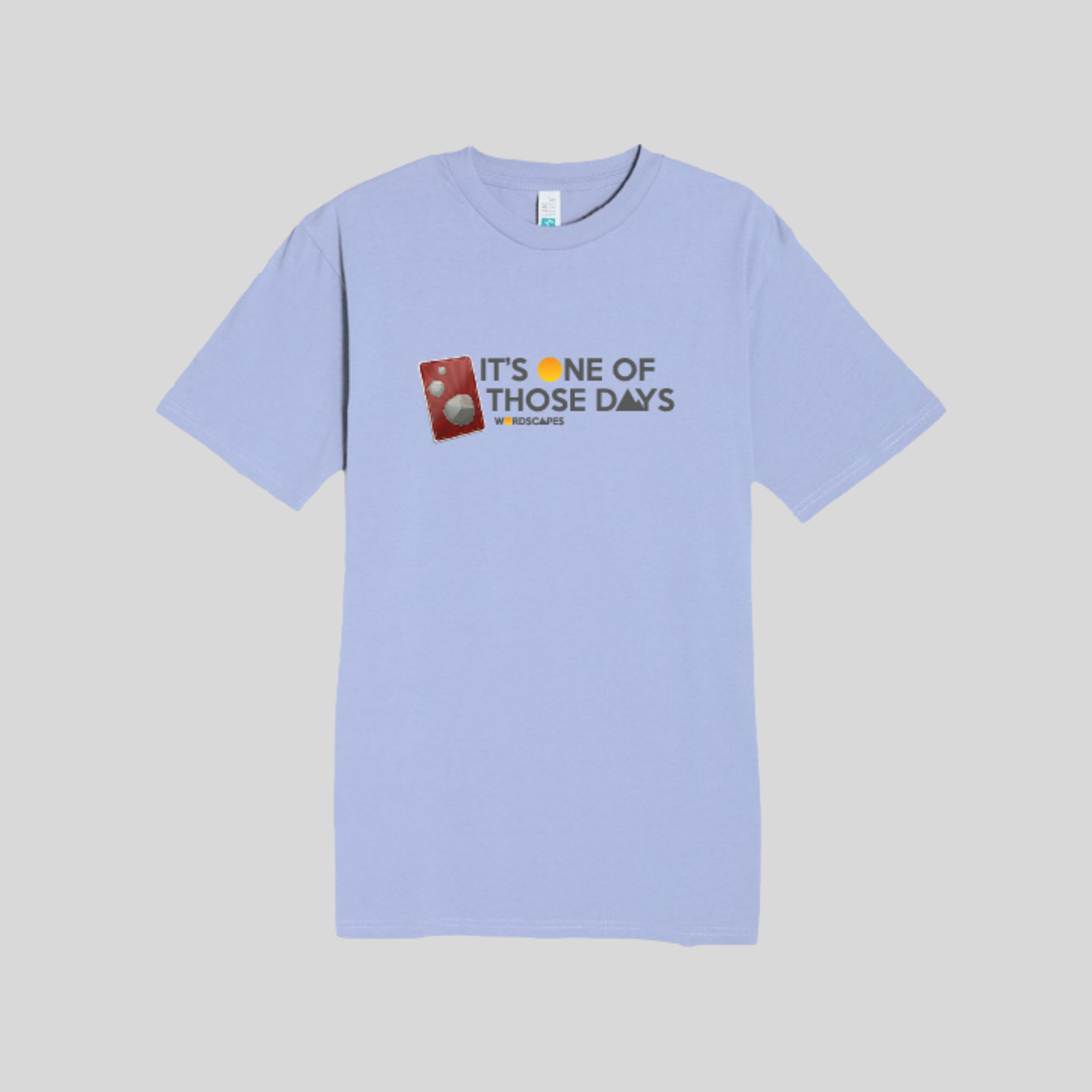 Rock Card Tee in Colony Blue by Wordscapes