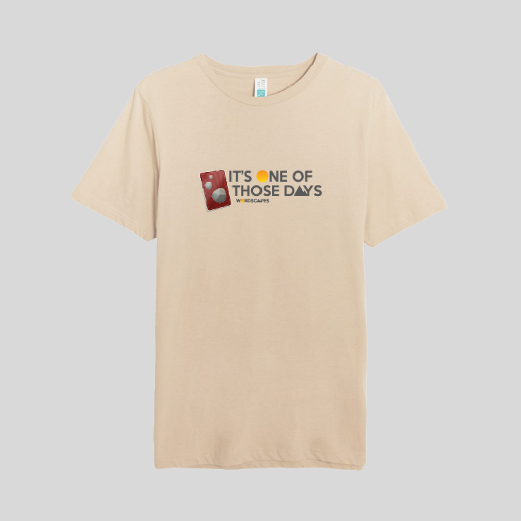 Rock Card Tee in Mushroom by Wordscapes