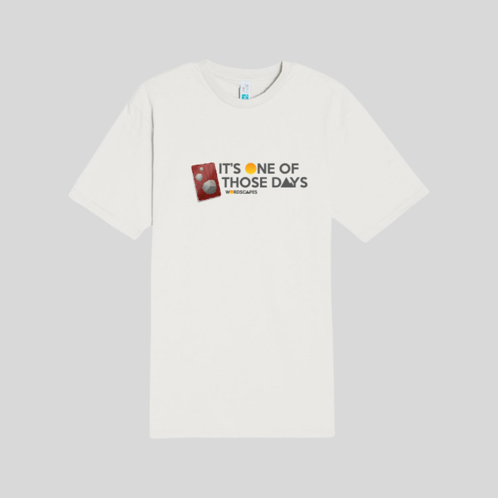 Rock Card Tee in Natural by Wordscapes