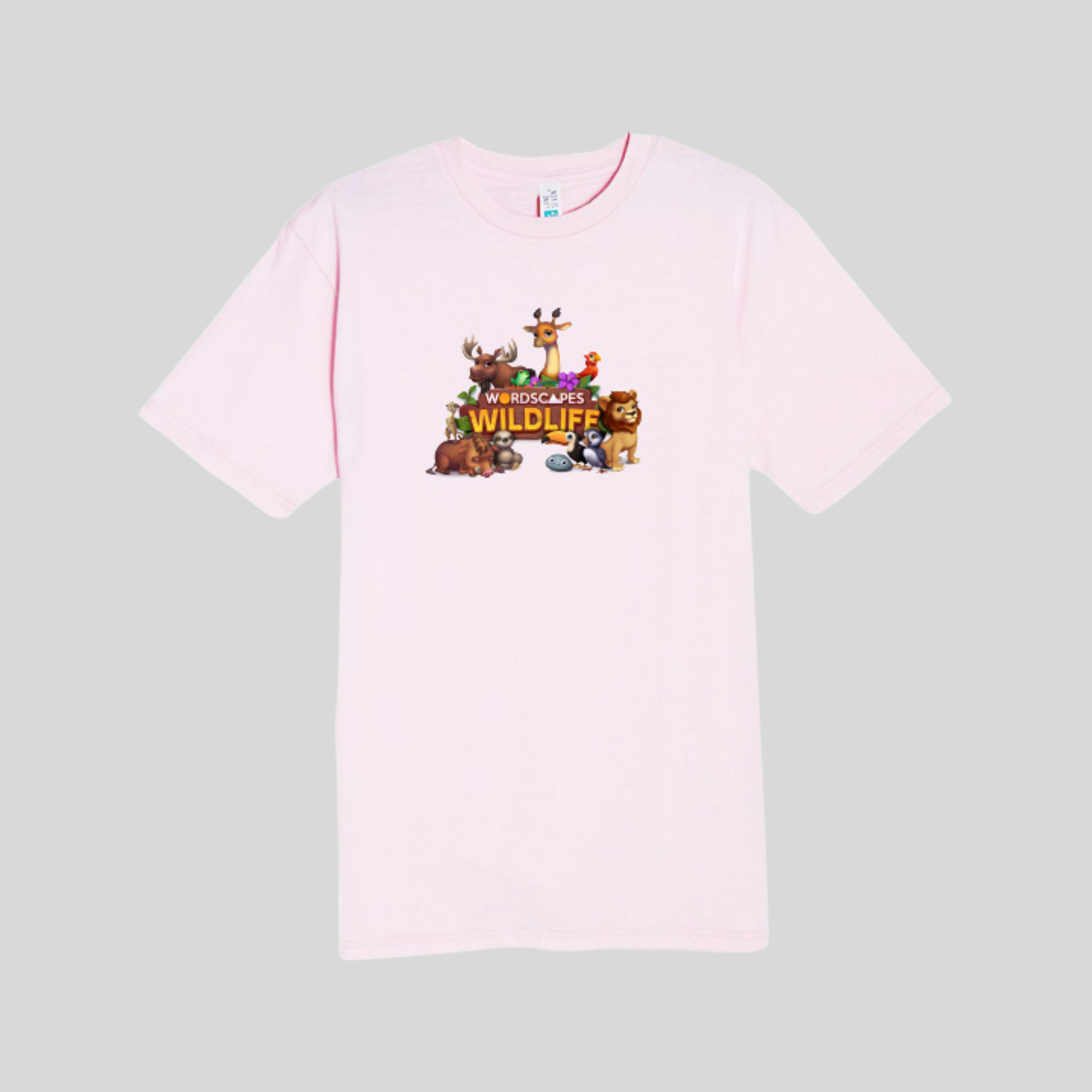 Wildlife Tee in Bubblegum Pink by Wordscapes