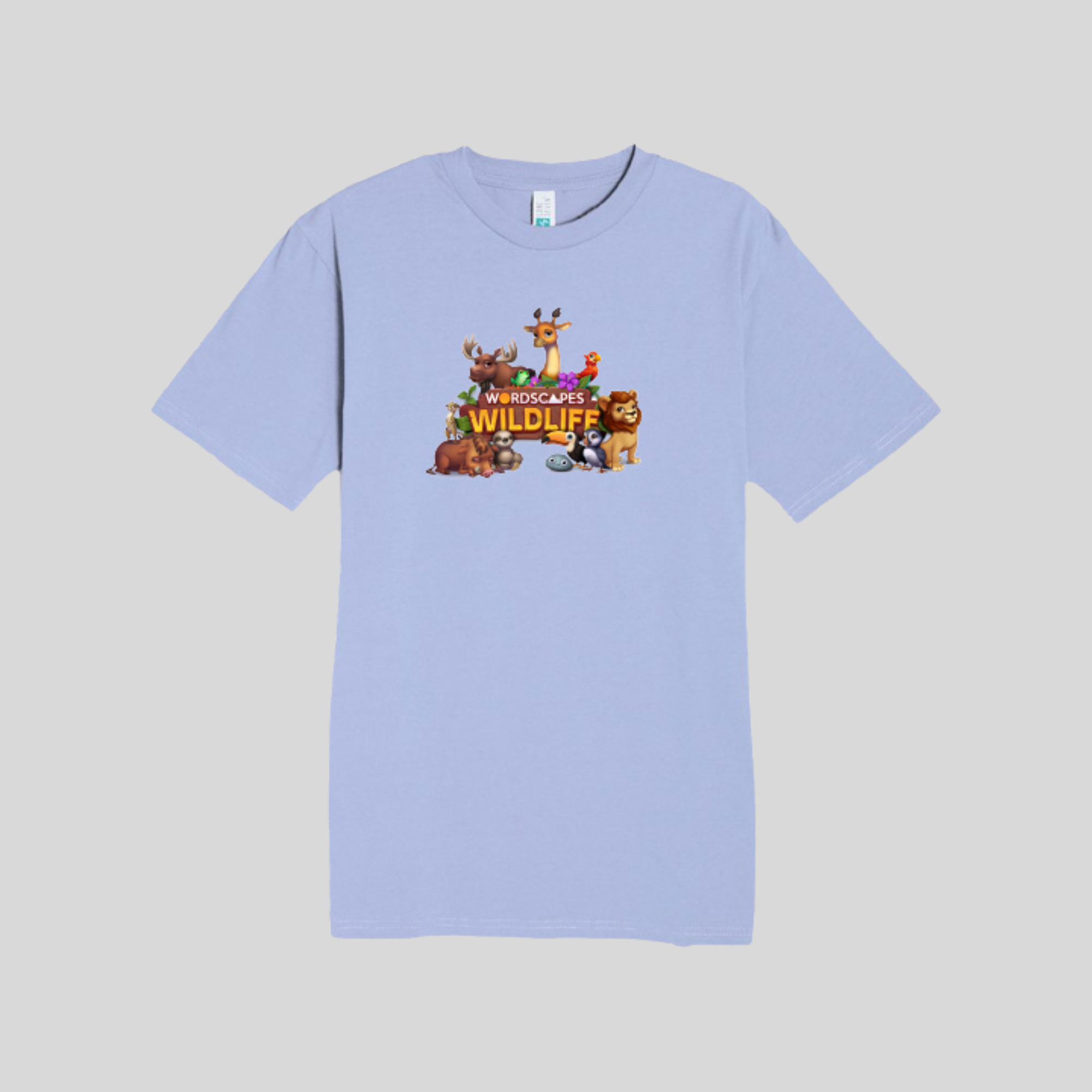 Wildlife Tee in Colony Blue by Wordscapes