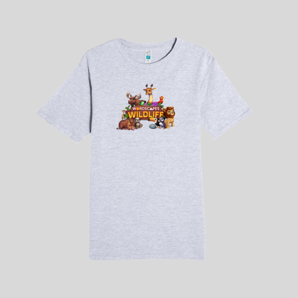 Wildlife Tee in Heather Grey by Wordscapes