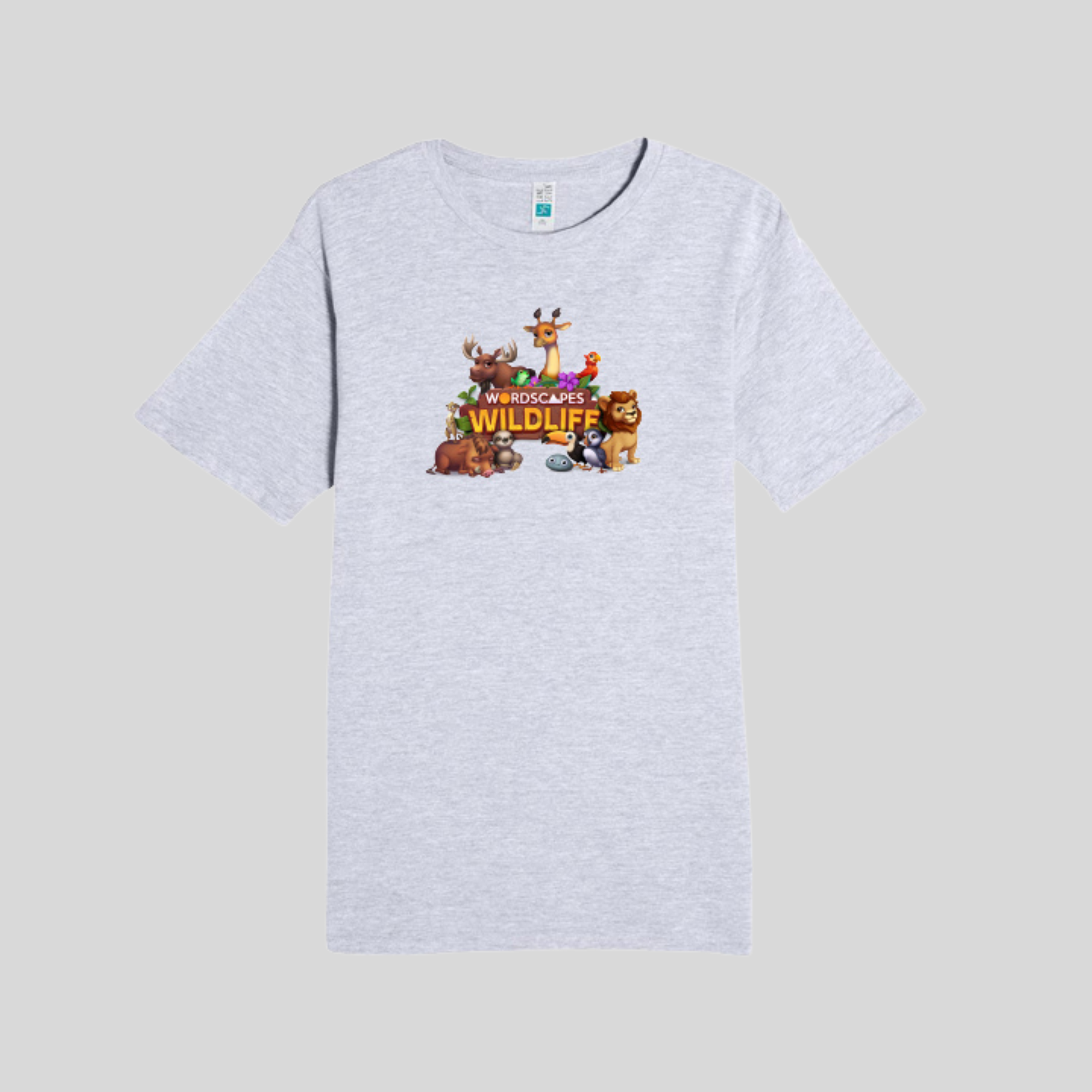 Wildlife Tee in Heather Grey by Wordscapes