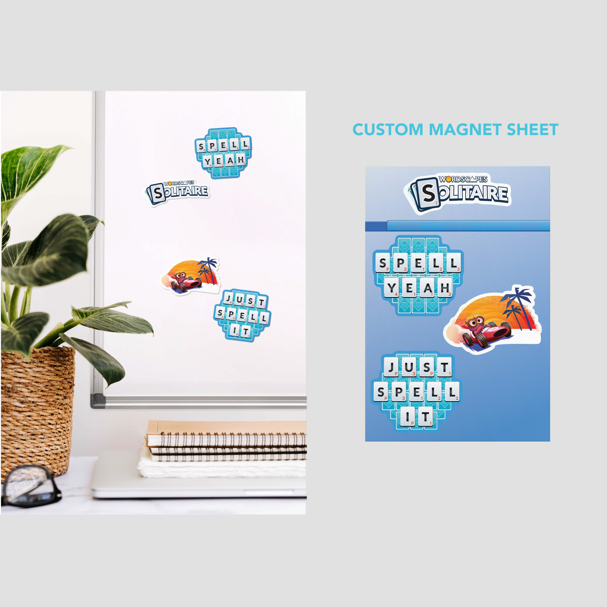Collectible Wordscapes Solitaire Magnets