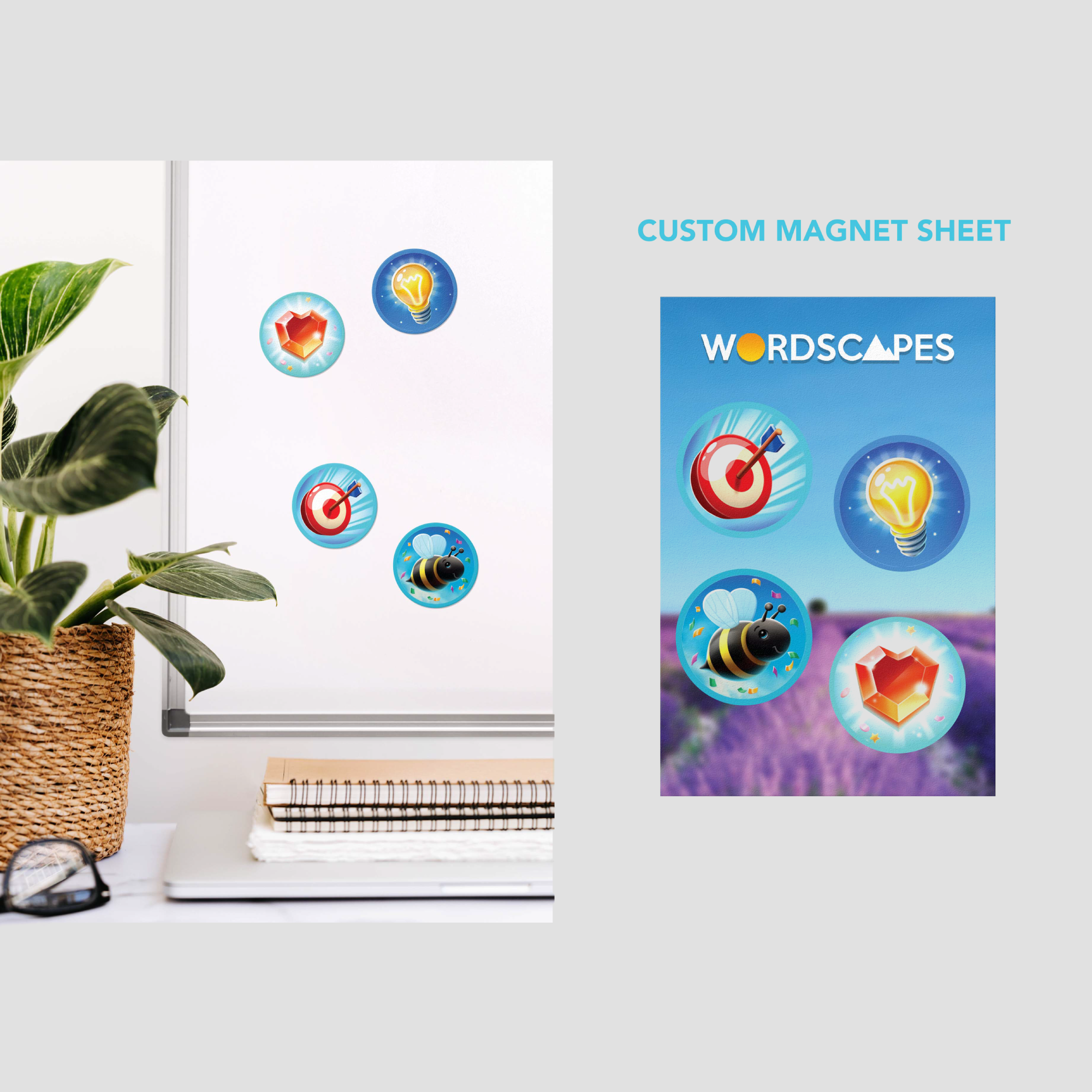 The Wordscapes Magnet Sheet (2 Options)