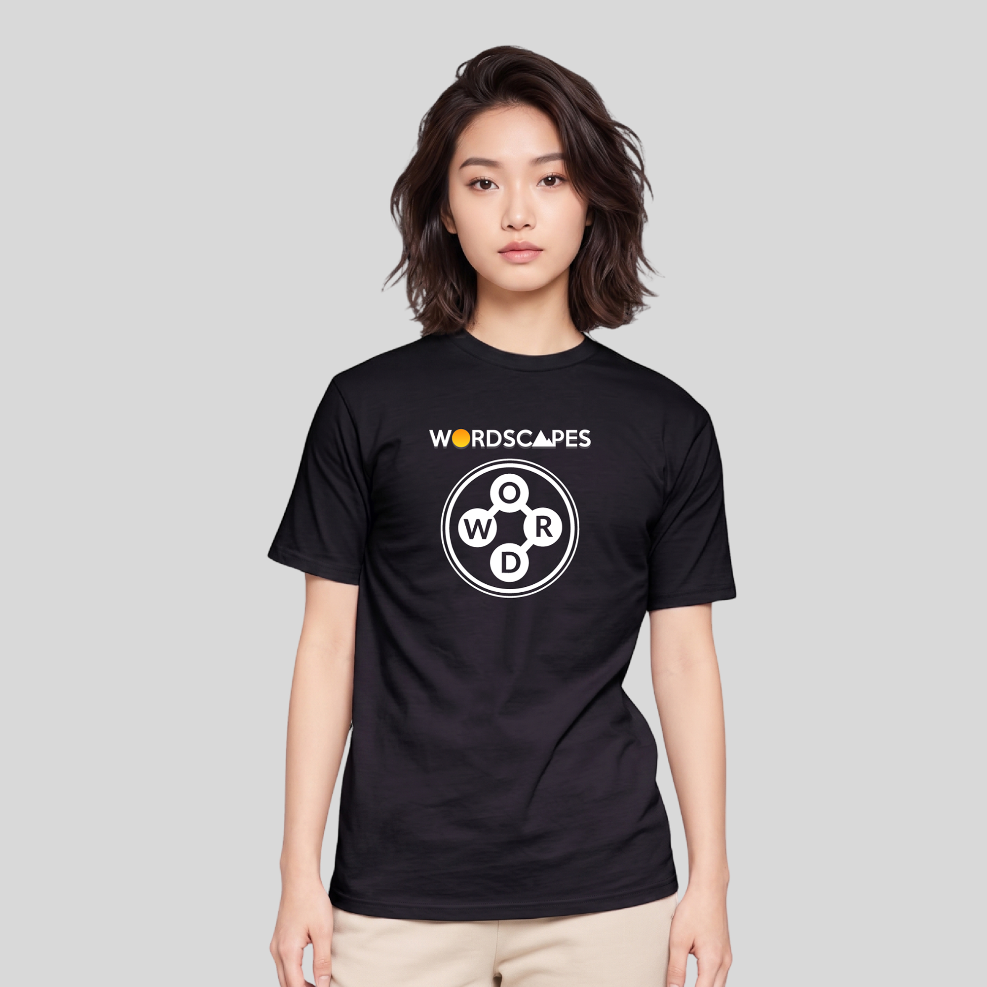 The Classic Black Wordscapes Tee