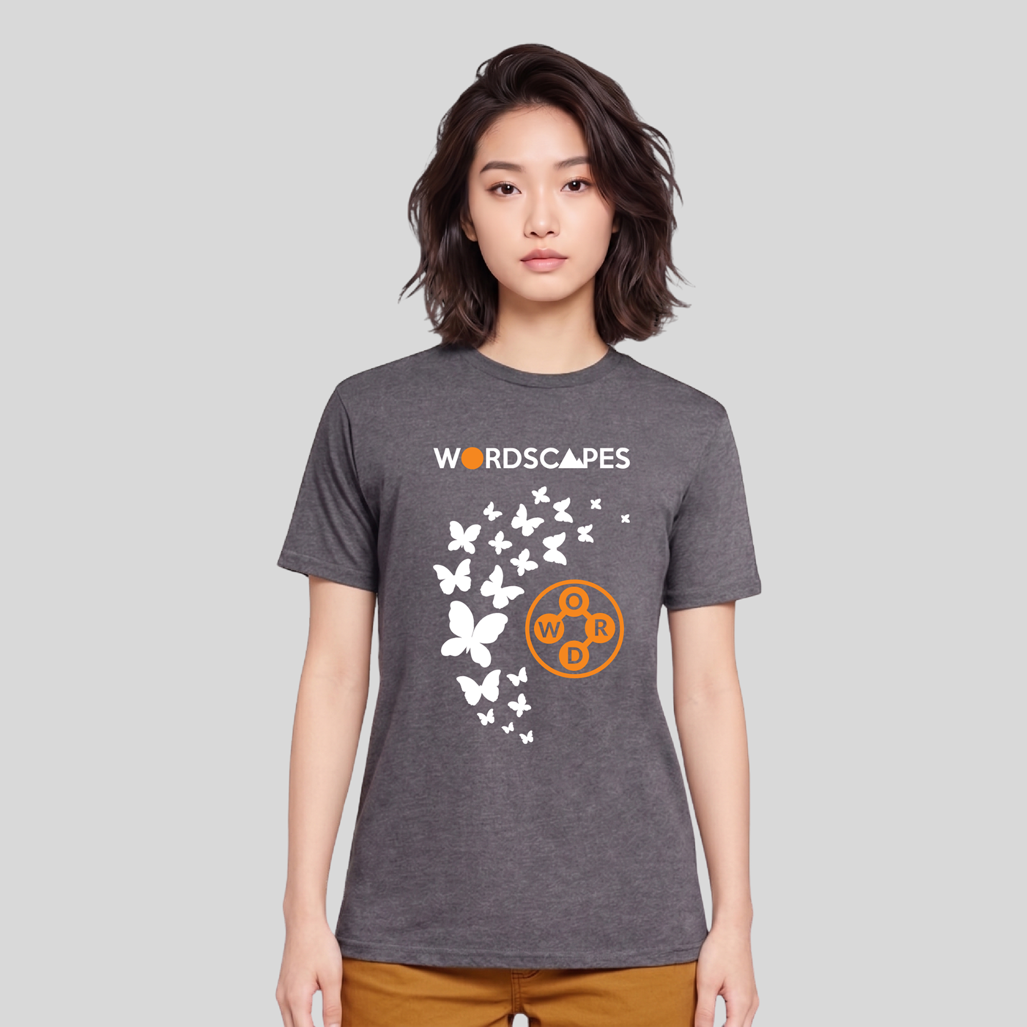 Wordscapes — The Flight Tee Charcoal Heather