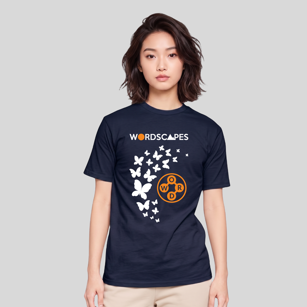Wordscapes — The Flight Tee Navy Blue