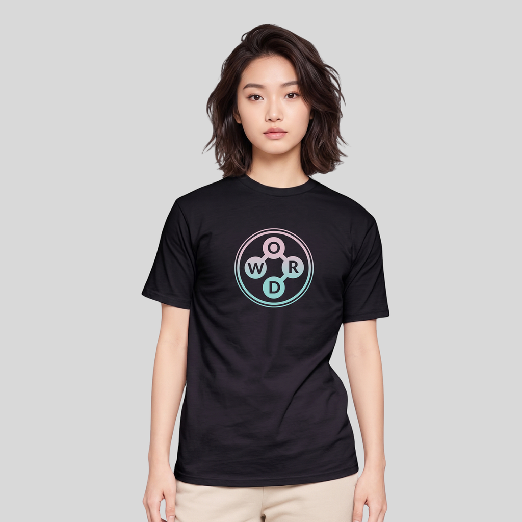 The Wordscapes Black Fade Tee